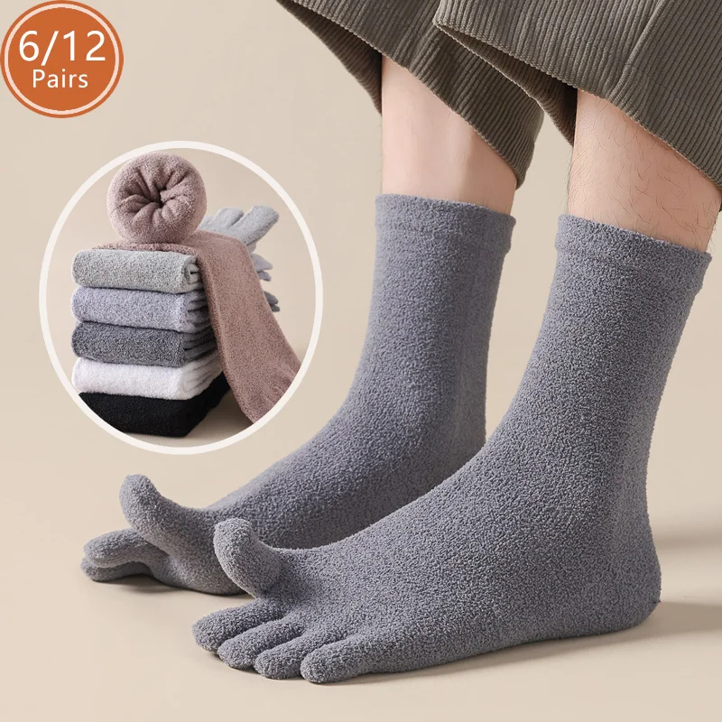 Thermal Sock Winter - 6/12 زوجًا من الجوارب الحرارية السميكة
