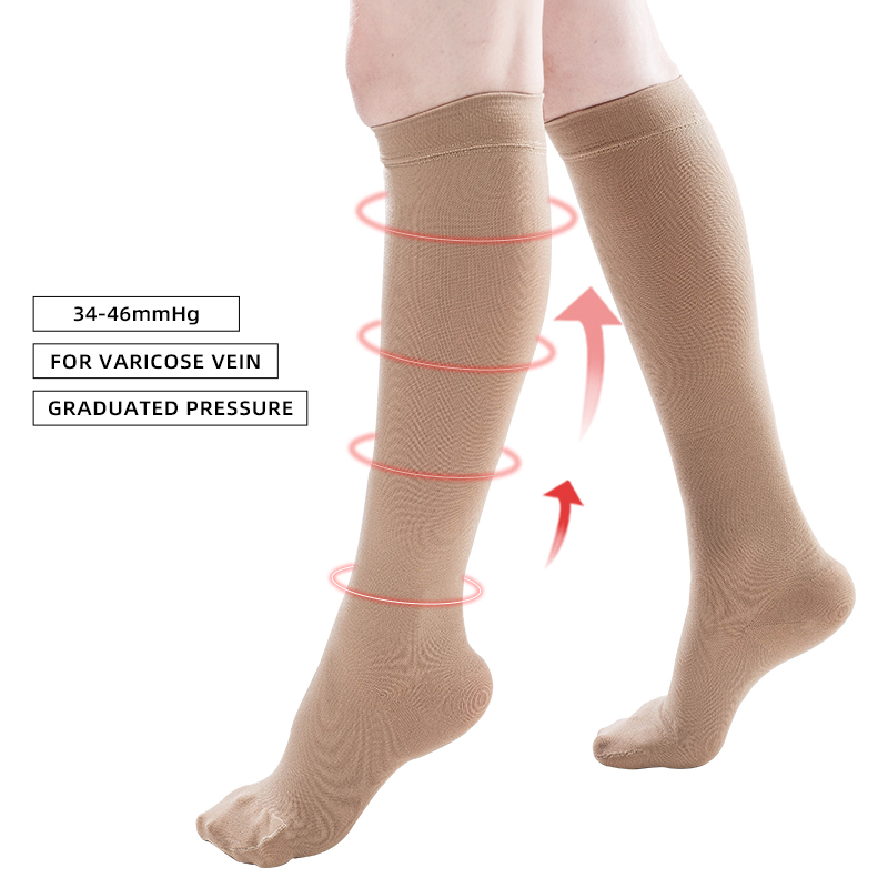 Compression Sock Medical - جوارب ضغط طبية مغلقة الأصابع 34-46