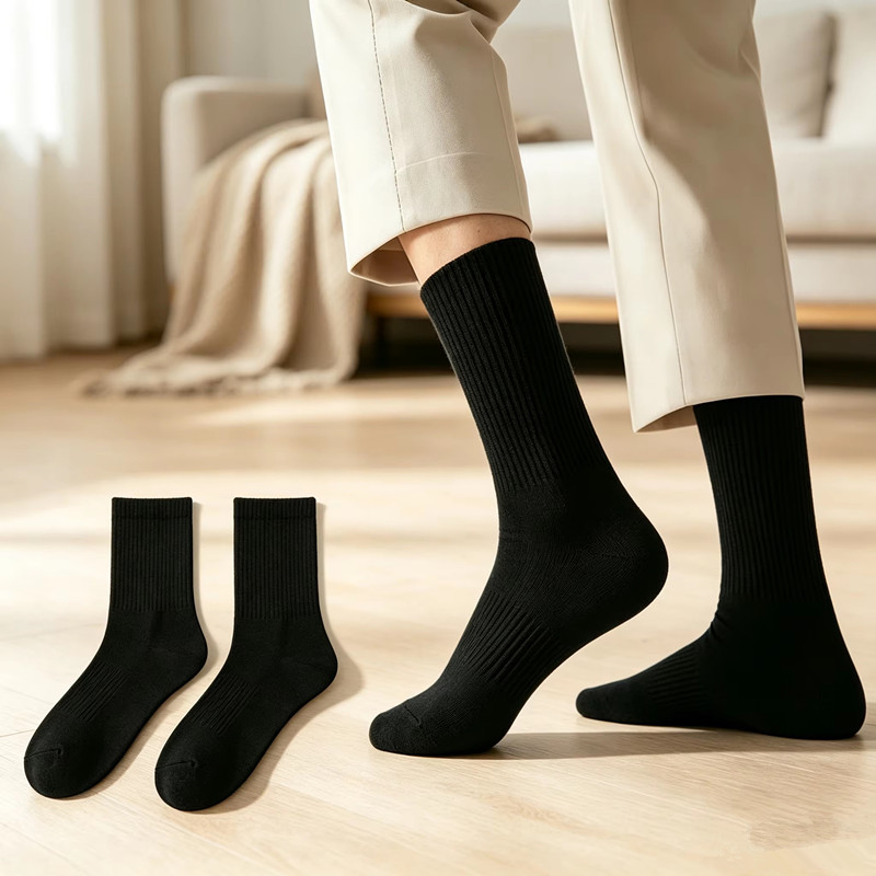 Athletic Sock Cushion - زوجان من الجوارب الرياضية الرجالية، جوارب
