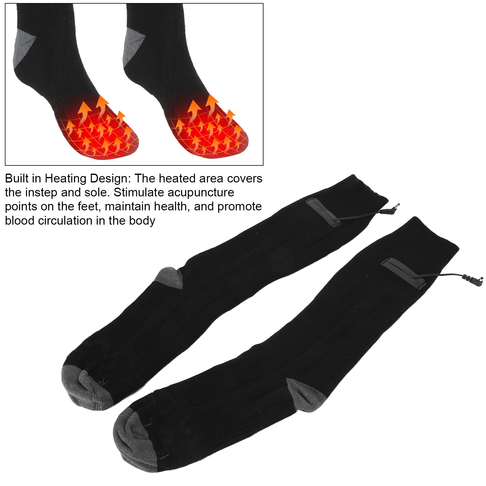 جوارب كهربائية، جوارب مدفأة، ج - مراجعة Thermal Sock Winter وسعره
