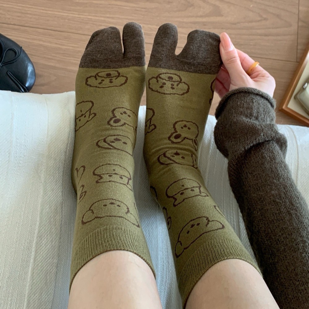 جوارب نصف ساق بدون خياطة بتصمي - مراجعة Toe Sock Split وسعره