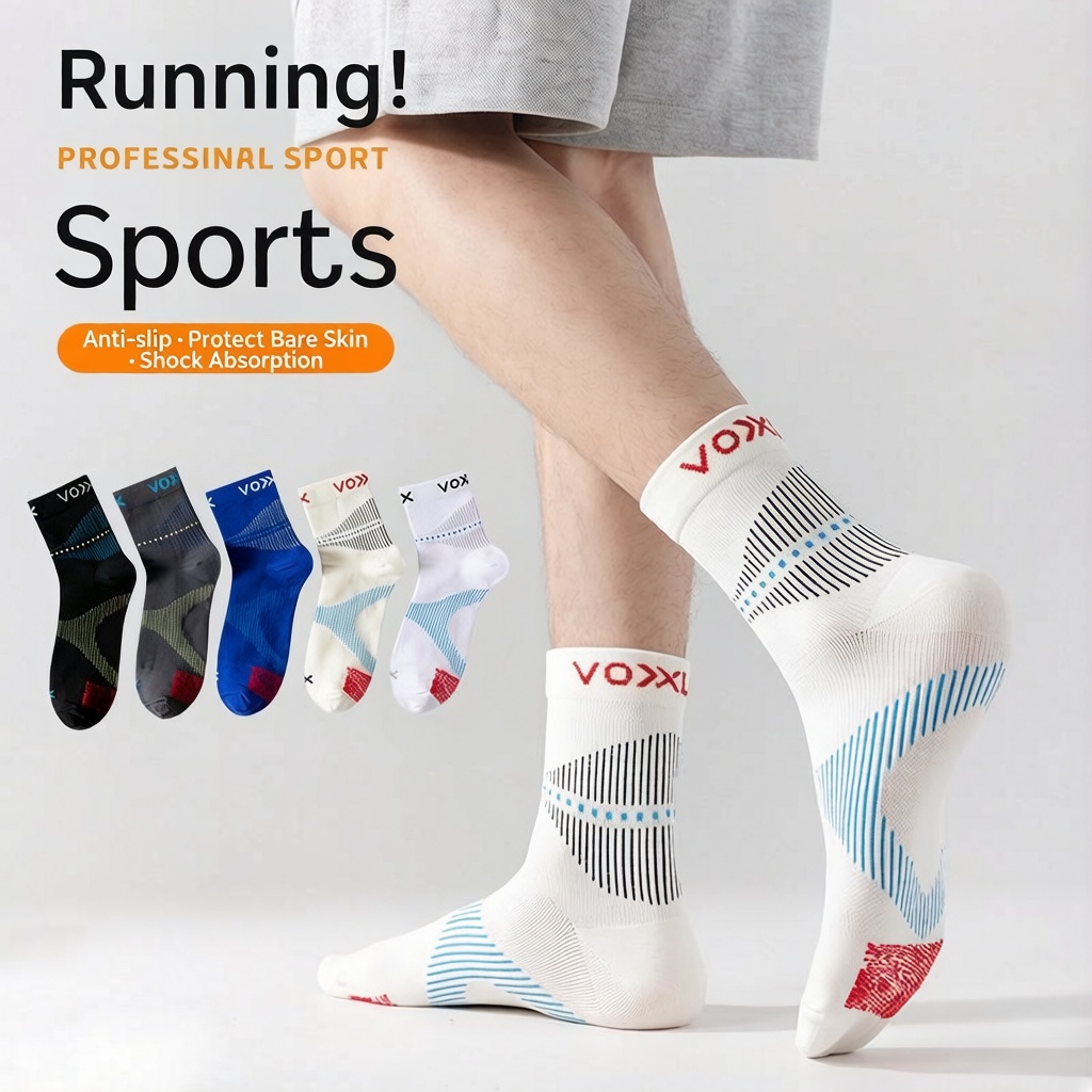 جوارب رياضية للجري من WRELS، م - مراجعة Athletic Sock Cushion وسعره