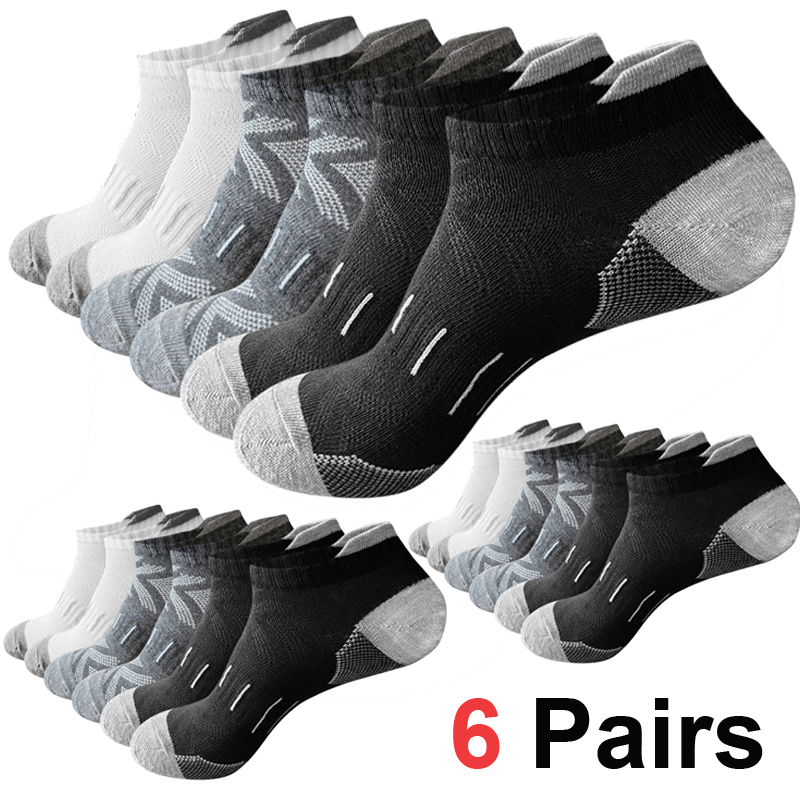6 أزواج من جوارب الكاحل الرجال - مراجعة Athletic Sock Cushion وسعره
