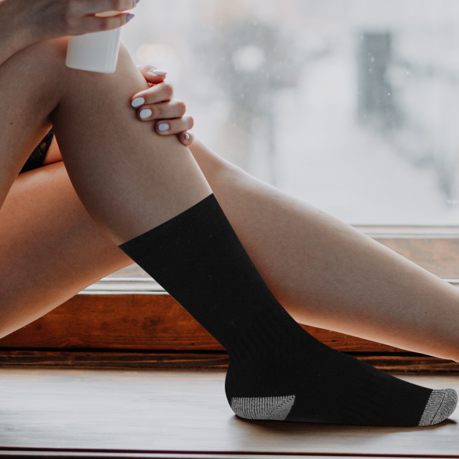 مجموعة واحدة من الجوارب الكهرب - مراجعة Thermal Sock Winter وسعره