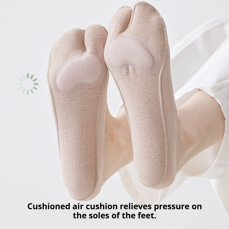 جوارب نسائية من قماش الحرير ال - مراجعة Toe Sock Split وسعره