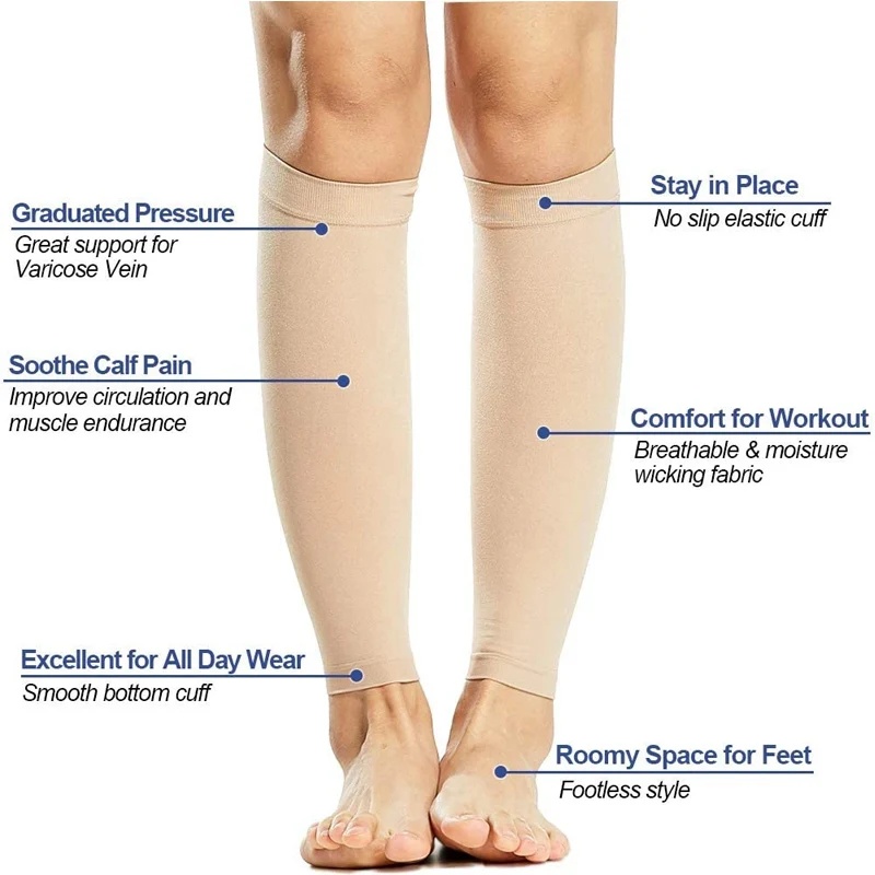 جوارب ضغط طبية متدرجة لساق الس - مراجعة Compression Sock Medical وسعره
